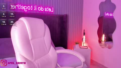 Snapshot of april_ebony18_ chatting on 19, 2, 2025 April online show from 19, 2, 2025
