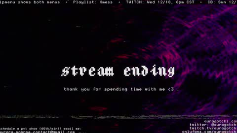 Snapshot of auragotchi chatting on 15, 12, 2024 Aurora Aura online show from 15, 12, 2024