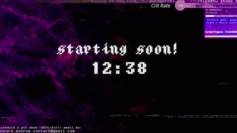 Snapshot of auragotchi chatting on 13, 1, 2025 Aurora Aura online show from 13, 1, 2025