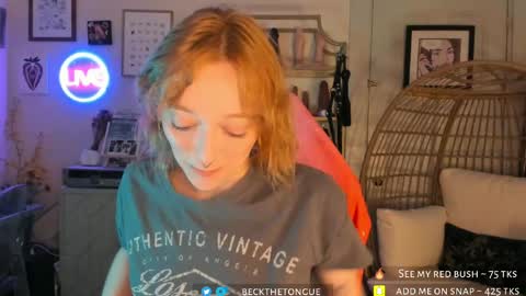 Snapshot of beckthetongue chatting on 23, 5, 2026 Beck the tongue online show from 23, 5, 2026
