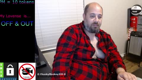 Snapshot of chunkymonkey420 chatting on 7, 2, 2025 Spencer Smokey Bear online show from 7, 2, 2025