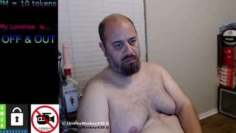 Snapshot of chunkymonkey420 chatting on 15, 2, 2025 Spencer Smokey Bear online show from 15, 2, 2025