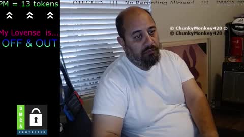 Snapshot of chunkymonkey420 chatting on 7, 3, 2025 Spencer Smokey Bear online show from 7, 3, 2025