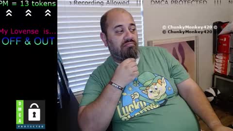 Snapshot of chunkymonkey420 chatting on 10, 3, 2025 Spencer Smokey Bear online show from 10, 3, 2025