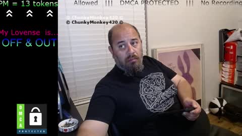 Snapshot of chunkymonkey420 chatting on 11, 3, 2025 Spencer Smokey Bear online show from 11, 3, 2025