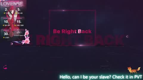 Snapshot of foxy_pet2 chatting on 26, 7, 2026 my name is Sofhia but you can call me any name you like Sir online show from 26, 7, 2026