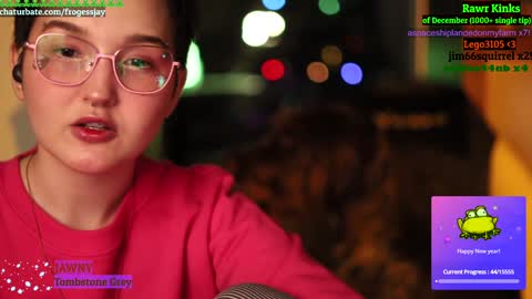 Snapshot of frogessjay chatting on 29, 12, 2024 Jaywise Frogfoot online show from 29, 12, 2024