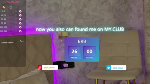 Snapshot of jane_meys chatting on 13, 1, 2025 your kitty JANE roawww online show from 13, 1, 2025