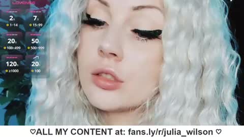 Snapshot of julia_wilson chatting on 21, 1, 2025 ALL MY CONTENT at    online show from 21, 1, 2025