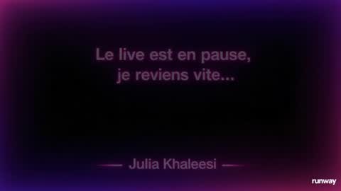 Julia Khaleesii online show from 9, 6, 2026