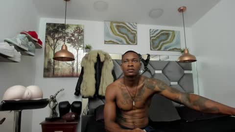 Snapshot of king_fitt_ chatting on 23, 1, 2025 HOT MEN BLACK online show from 23, 1, 2025