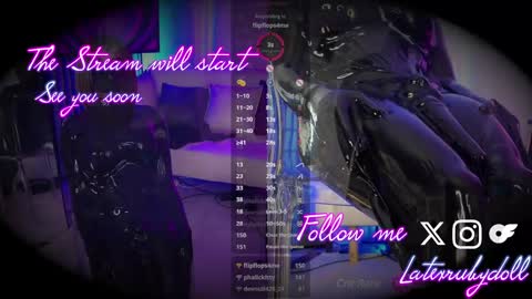 Snapshot of latexrubydoll chatting on 22, 2, 2025 Latex Ruby online show from 22, 2, 2025