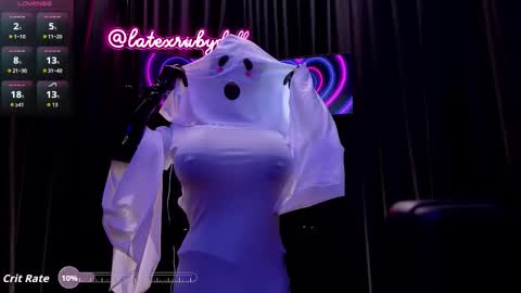 Snapshot of latexrubydoll chatting on 31, 10, 2025 Latex Ruby online show from 31, 10, 2025