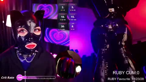 Latex Ruby online show from 31, 3, 2026