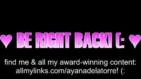 Ayana Delatorre online show from 21, 7, 2026