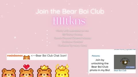 Snapshot of rosiebones chatting on 14, 12, 2025 Rosie Bones online show from 14, 12, 2025