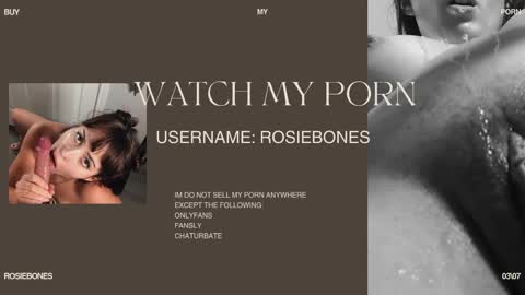 Snapshot of rosiebones chatting on 18, 5, 2026 Rosie Bones online show from 18, 5, 2026