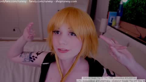 Snapshot of runesy chatting on 9, 1, 2026 Lady online show from 9, 1, 2026