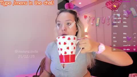 SaraAvila  online show from 21, 2, 2025