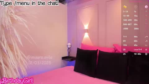 SaraAvila  online show from 12, 3, 2025
