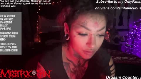 Snapshot of sinfulincubus chatting on 20, 12, 2024 Mistrx Sin online show from 20, 12, 2024