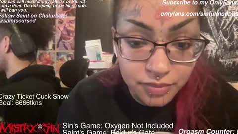 Snapshot of sinfulincubus chatting on 18, 2, 2025 Mistrx Sin online show from 18, 2, 2025