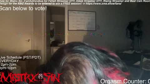 Snapshot of sinfulincubus chatting on 27, 3, 2026 Mistrx Sin online show from 27, 3, 2026