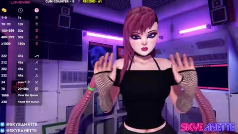 SkyeAnette online show from 21, 3, 2026