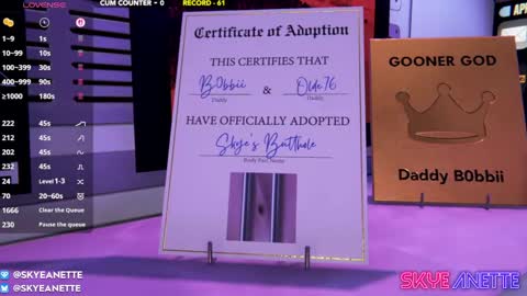 Snapshot of skyeanette chatting on 27, 4, 2026 SkyeAnette online show from 27, 4, 2026
