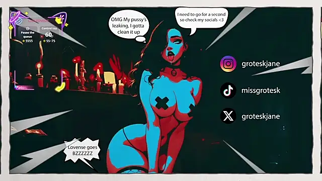 Snapshot of GroteskJane chatting on 18, 4, 2026 GroteskJane online show from 18, 4, 2026