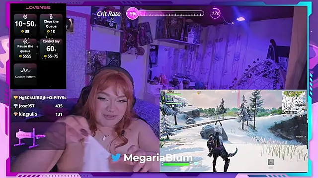 Snapshot of MegariaB chatting on 11, 1, 2025 MegariaB online show from 11, 1, 2025