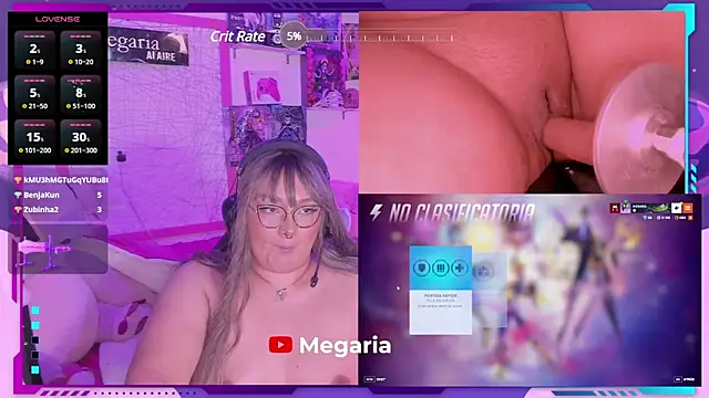 Snapshot of MegariaB chatting on 13, 2, 2025 MegariaB online show from 13, 2, 2025