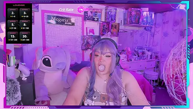 Snapshot of MegariaB chatting on 8, 3, 2025 MegariaB online show from 8, 3, 2025