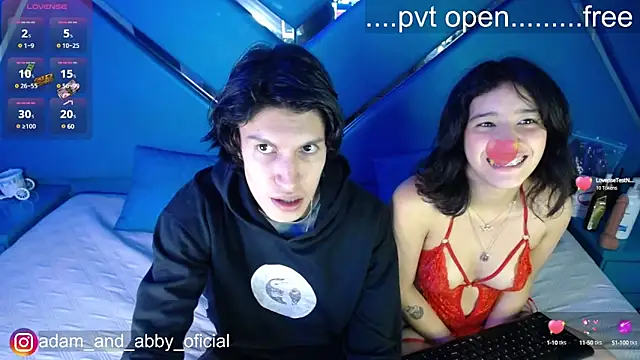 Snapshot of Adam_and_abby chatting on 8, 1, 2025 Adam and abby online show from 8, 1, 2025