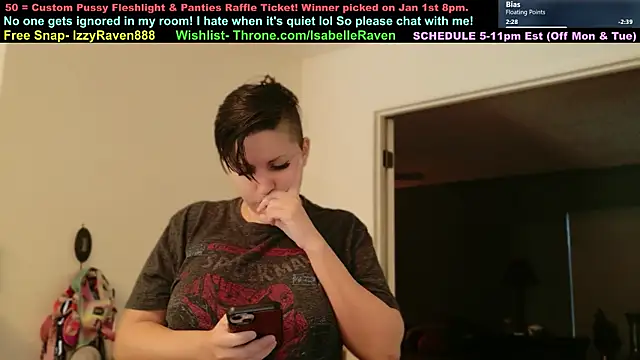Snapshot of IsabelleRaven chatting on 11, 1, 2026 IsabelleRaven online show from 11, 1, 2026