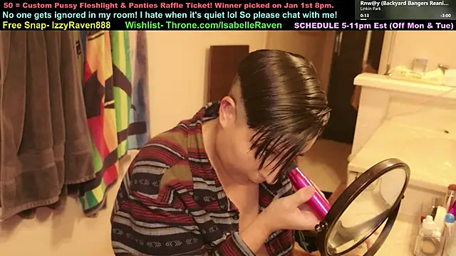 Snapshot of IsabelleRaven chatting on 12, 1, 2026 IsabelleRaven online show from 12, 1, 2026