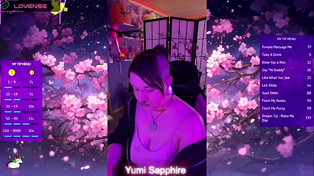 yumi sapphire online show from 15, 4, 2026