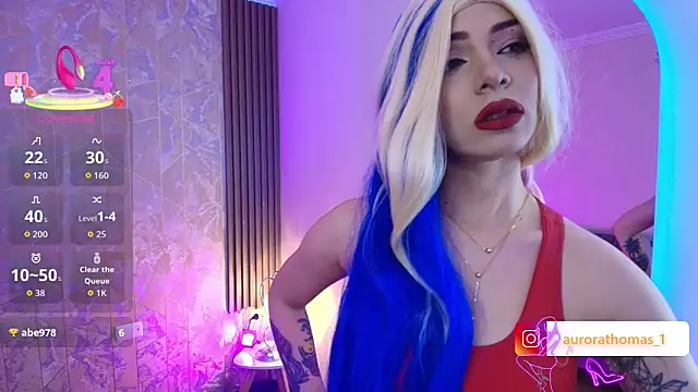 Aurora thomas  1 online show from 3, 4, 2026