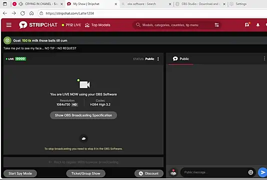Snapshot of Latte1204 chatting on 18, 10, 2025 Latte1204 online show from 18, 10, 2025