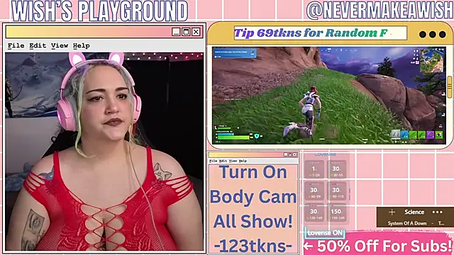 nevermakeawish online show from 3, 3, 2026