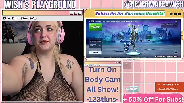 nevermakeawish online show from 4, 4, 2026