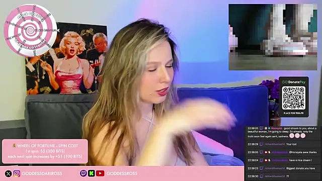 GoddessRoss online show from 2, 2, 2026