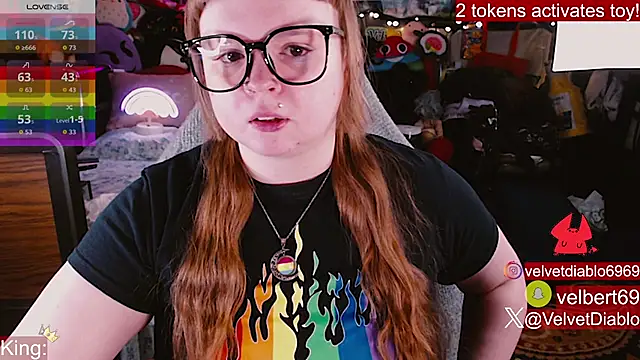 Snapshot of VelvetDiablo chatting on 1, 7, 2026 VelvetDiablo online show from 1, 7, 2026