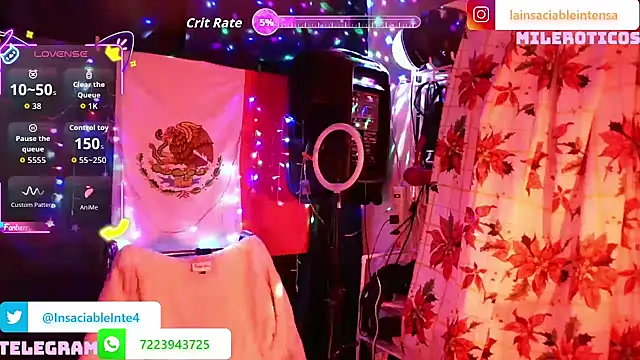 Snapshot of LaInsaciableIntensa chatting on 7, 2, 2026 LaInsaciableIntensa online show from 7, 2, 2026