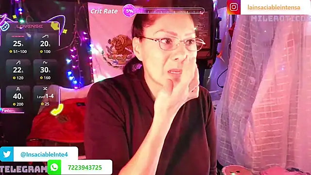 LaInsaciableIntensa online show from 8, 3, 2026