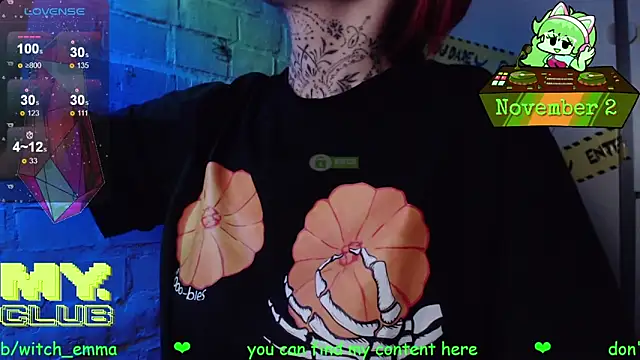 Witch Emma online show from 2, 11, 2025