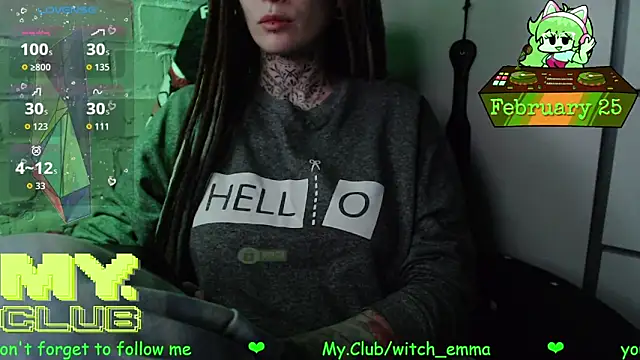 Witch Emma online show from 25, 2, 2026