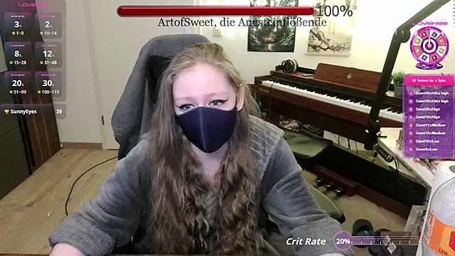 Snapshot of ArtofSweet chatting on 10, 5, 2026 ArtofSweet online show from 10, 5, 2026