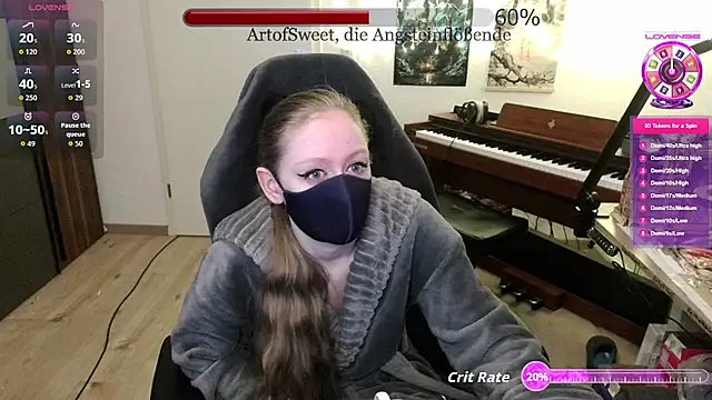 Snapshot of ArtofSweet chatting on 13, 5, 2026 ArtofSweet online show from 13, 5, 2026