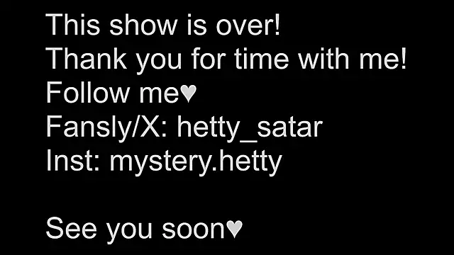 Hetty satar online show from 30, 1, 2025
